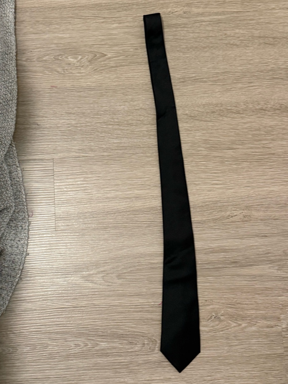 Classic Black Narrow Men's Tie